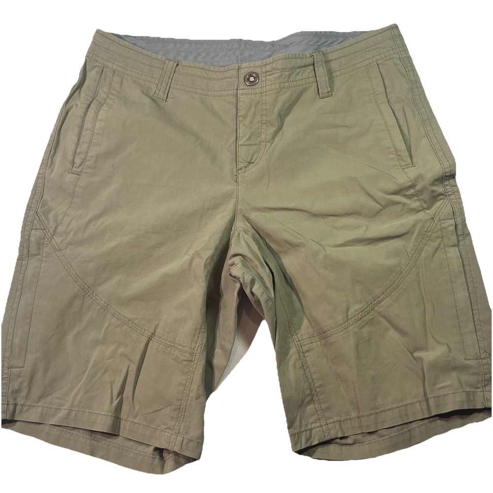 Kuhl Spire Hiking Utility Shorts Womens 10 Olive 10" Outdoor Camp Hking Gorpcore